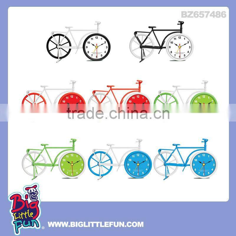 Kids alarm clock bike shape