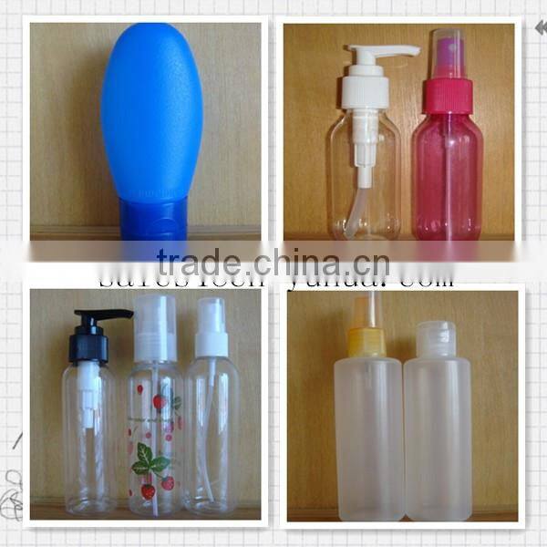 500ml transparent pet plastic square bottles,plastic lotion bottlles,plastic PET bottle with pump