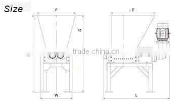 High Precision YH-38115 paper/tyre shredder For Sale