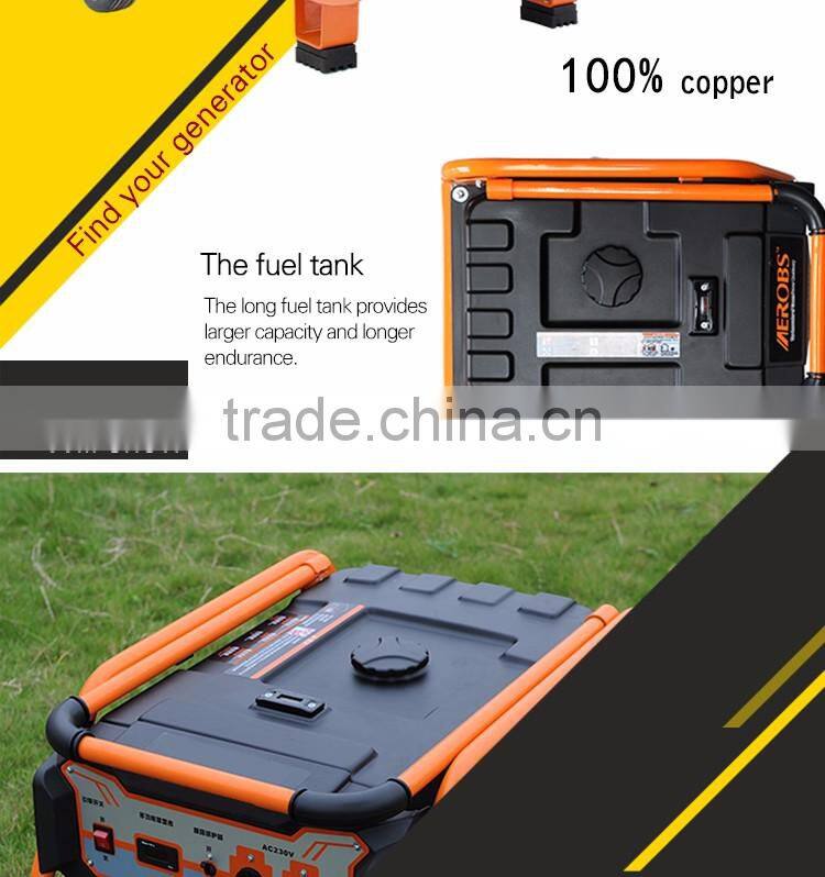 Chongqing China Aerobs BSGE3500 Transfomers OEM Manufacturer 3kva Low RPM Wind Gasoline Generator for sale