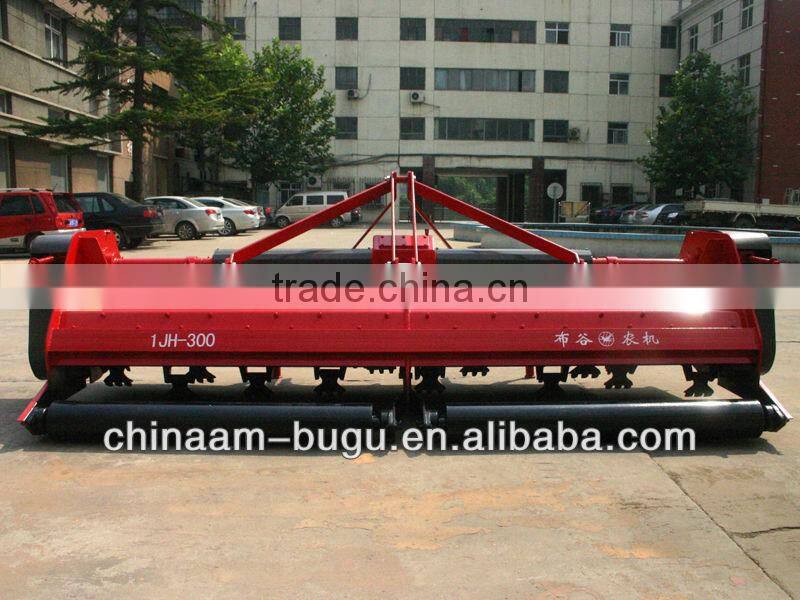 Tractor-mounted PTO rice straw chopper