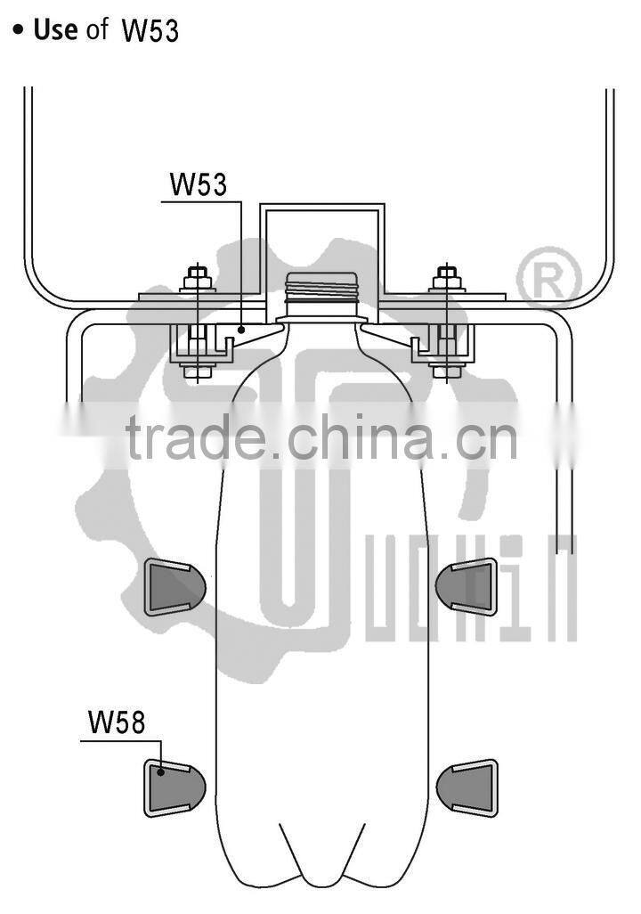 W53 Orange Neck Guide Rails