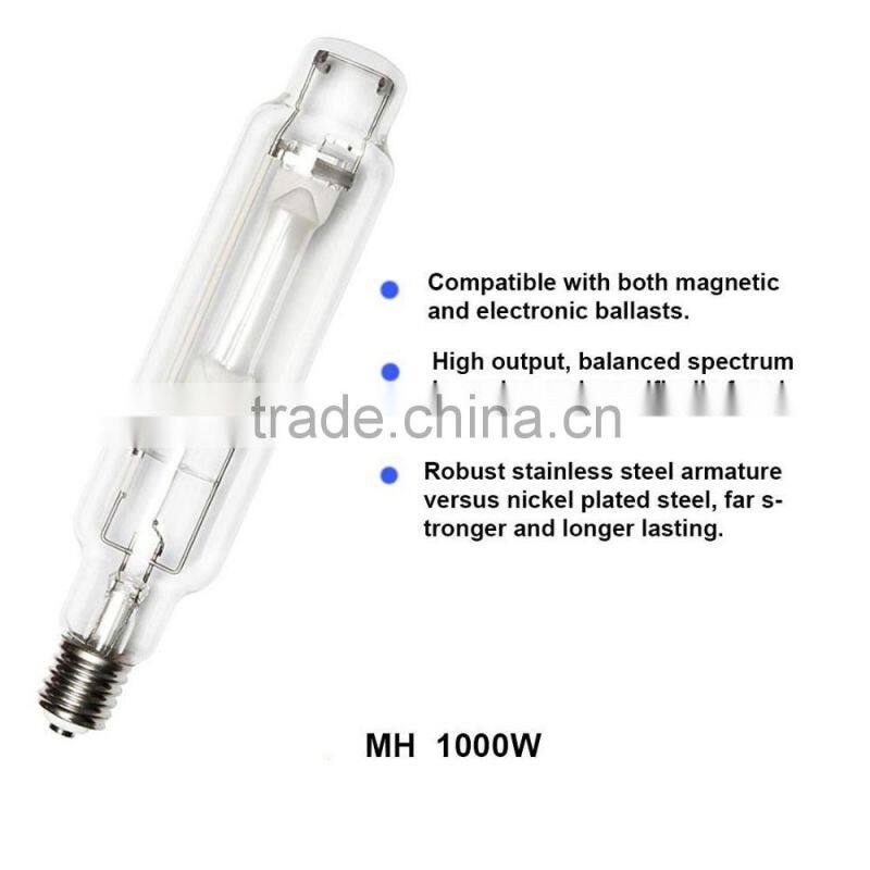 1000W MH grow lamp bulb Hydroponic 1000 Watt Vegetative Metal Halide MH Grow Light Bulb Lamp Enhanced Blue and Violet Spectrums