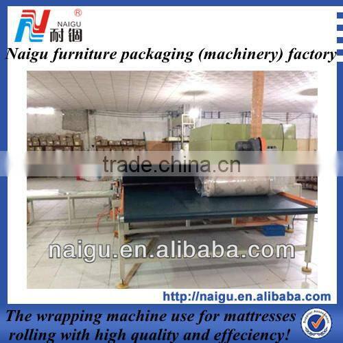 high effeciency mattress plastic wrap packaging machine