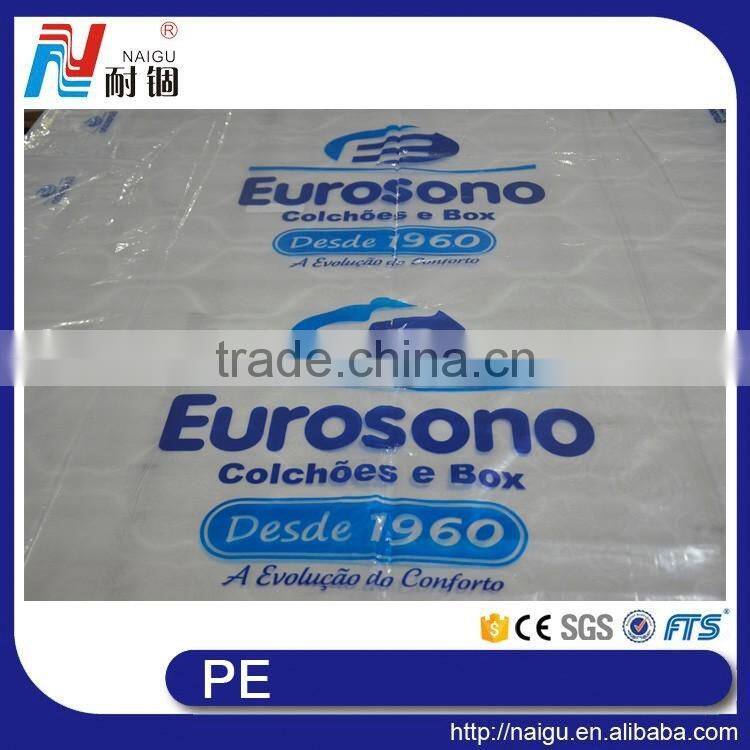 China NaiGu factory waterproof mattress protector of printed plastic bag