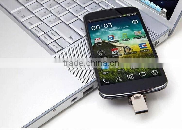 Mini USB OTG Smart phone 8GB 16GB 32GB 64GB Aluminum USB Flash drive