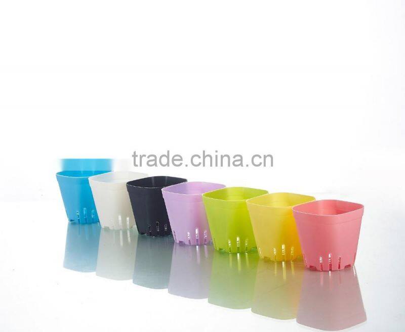 Plastic Square Pots for Plants Colorful Color-Large Size