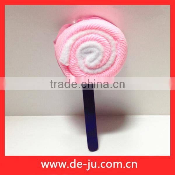 Colorful Microfiber Cloth Yellow Ice Cream Cherry Towel Cake