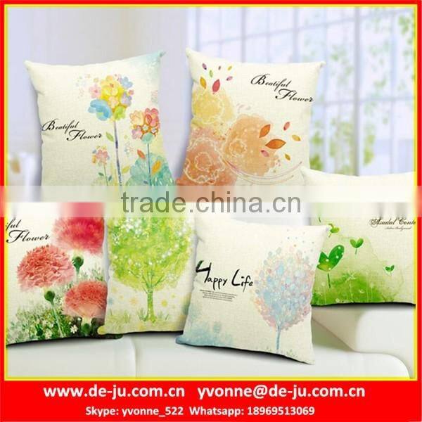 Wintersweet Applique Work Cushion Cover