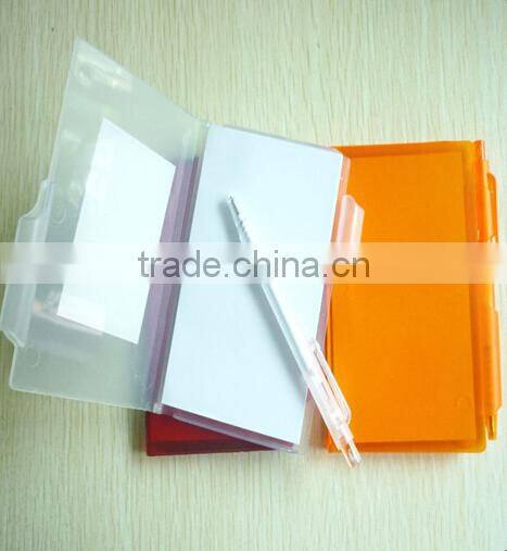 15052110 Custom plastic memo pad with flashlight for advertising