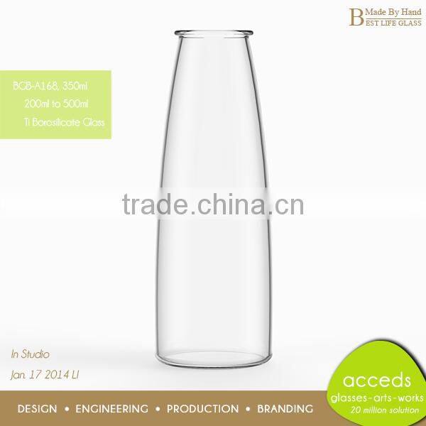 Personalized Pyrex Fancy Glass Milk Bottle