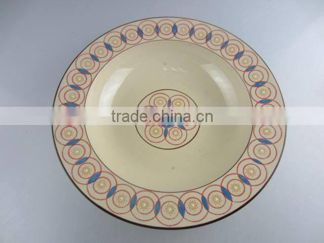 Wholesale ceramic white dinner plate Stocked restaurant&hotel Cheap Plain Plate Bulk White Ceramic Dinner Plates