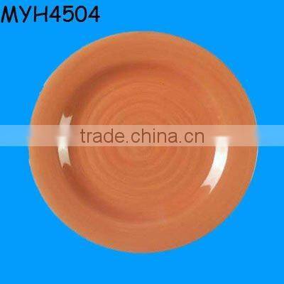 Handmade triple tiered terracotta fruit dish