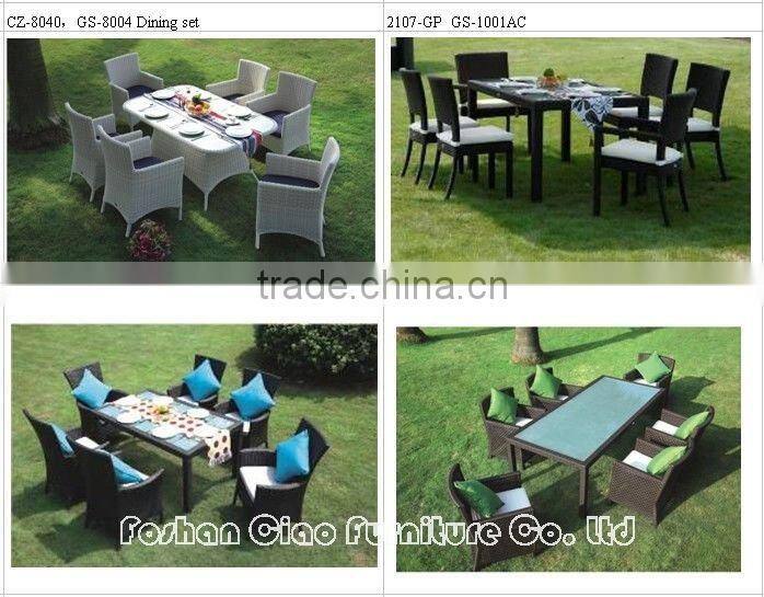 2016 New Style garden furniture poland PE Rattan table