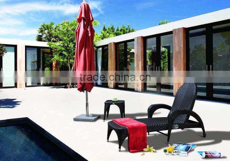 GOOD QUALITY PEOPLE LOUNGER FURNITURE SUNLOUNGES UV resistant garden furniture rattan Sun lounger