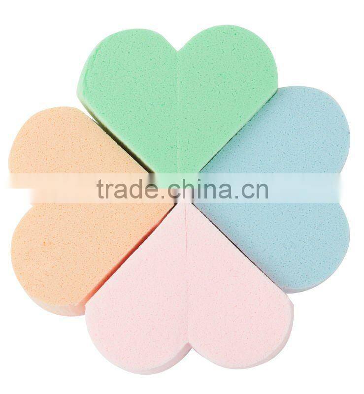heart shape latex cosmetic sponge set 8pcs set