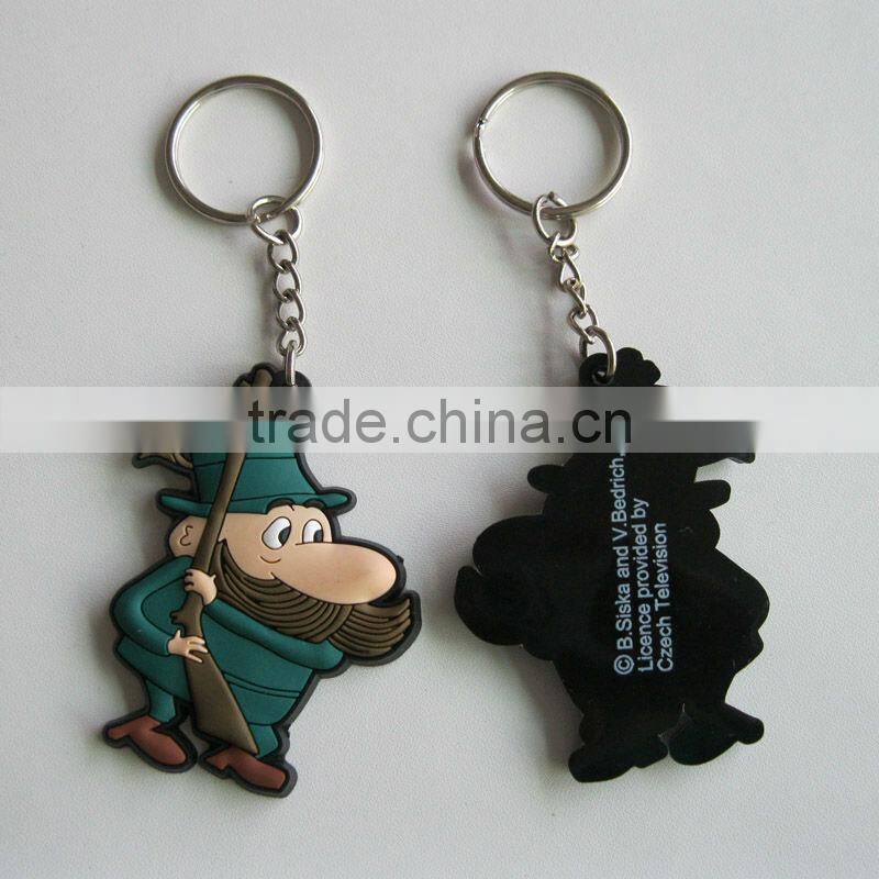 2012 Cute girl figures 3D soft pvc keychain