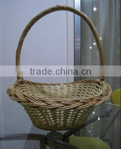 wholesale cheap wicker basket with handle