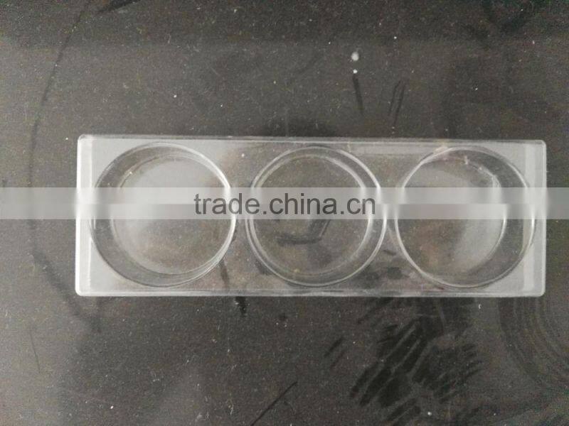 hot sale biodegradable plastic flocking cosmetic packaging blister tray