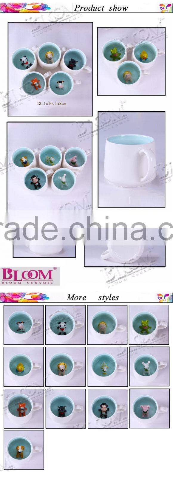 creative gift fashion cute animal custom ceramic mug