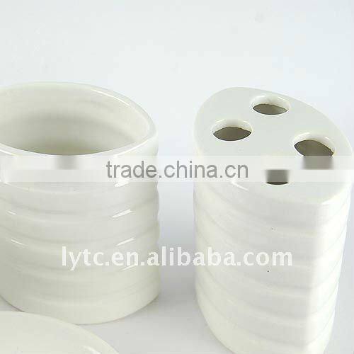 HOT sale White Ceramic bathroom set,bathroom accessories set