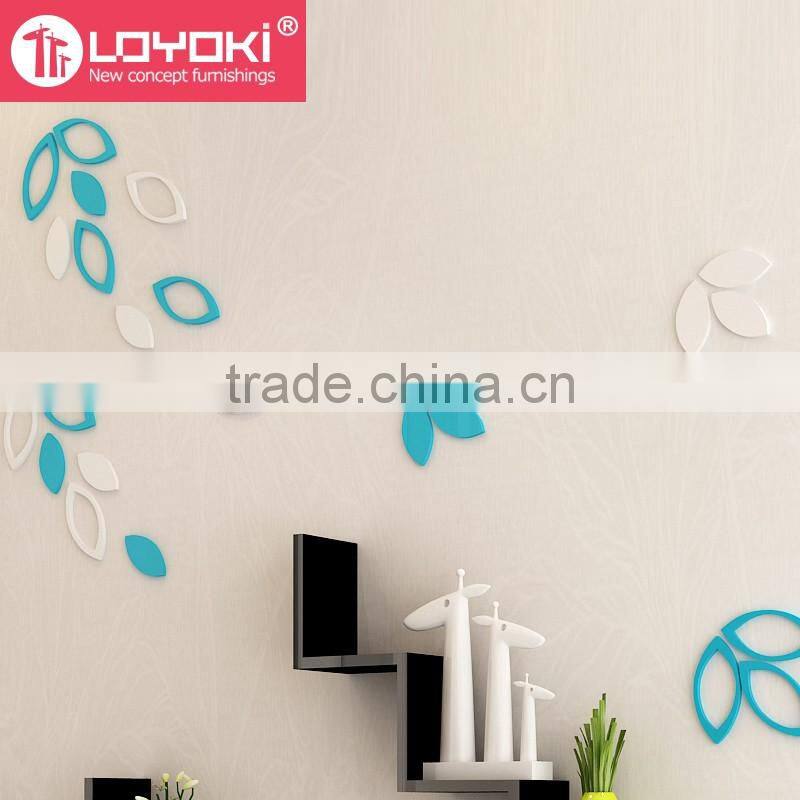 New DIY MDF wood butterfly shape wall sticker best and colorful 3D sticker wholesale wall decor