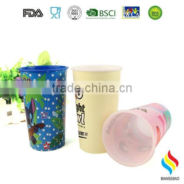 OEM logo food grade PP 12oz plastic cup for season gift