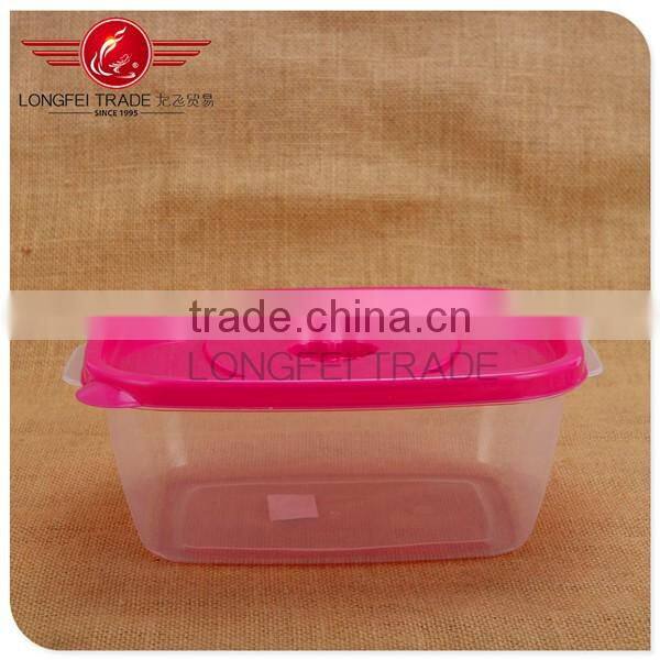 Plastic storage box , Hot selling 3pcs colorful plastic preservation box for sale