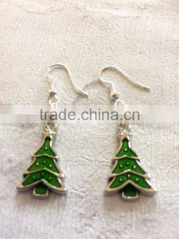 Novelty Christmas Earrings, Tree earrings, Christmas Tree Earrings