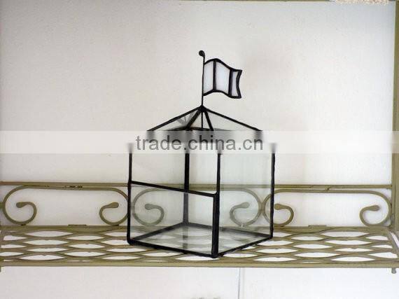 A Jewelry Box Classic House Shaped A Stained Glass Terrarium