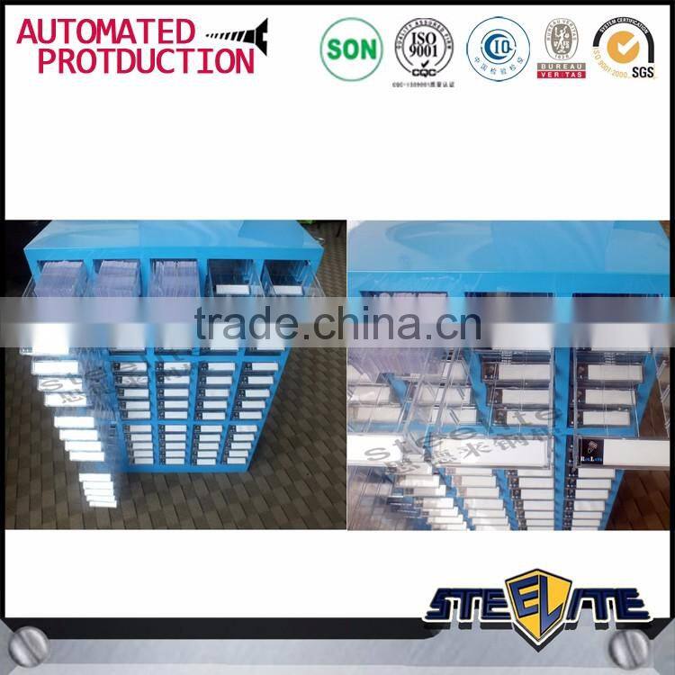 Steel workshop plastic storage cabinets with 75 drawers
