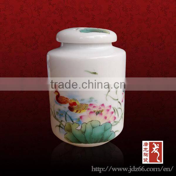 custom tea caddy ceramic porcelain bottles manufacturer