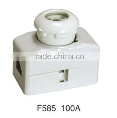 25A E27 screw type ceramic fuse holder fuse base