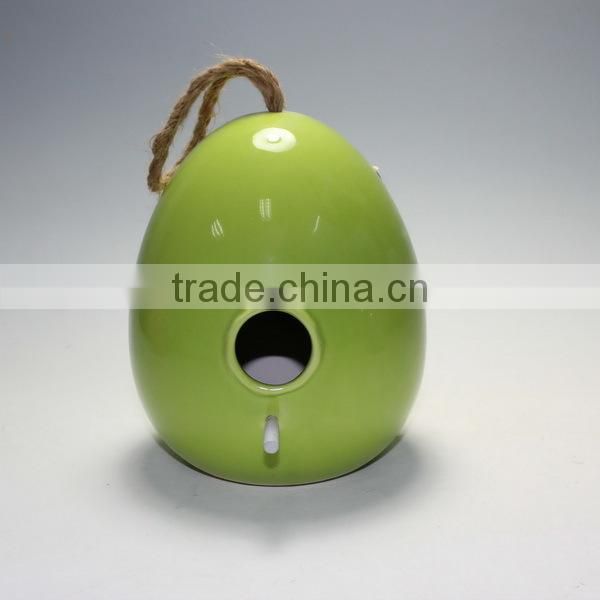 Ceramic Egg Shape Bird House
