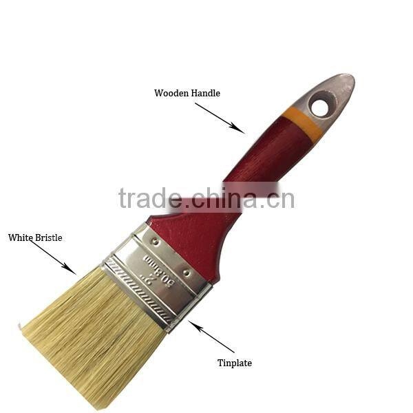 Tin Plate Red Handle 50% Pure White Boar Bristle Professional Paint Brushes