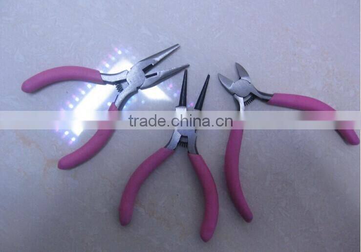 4" Mini Cutting Pliers Pink Pliers Tool Kit