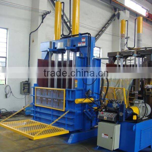 Vertical Tire baling press machine with CE