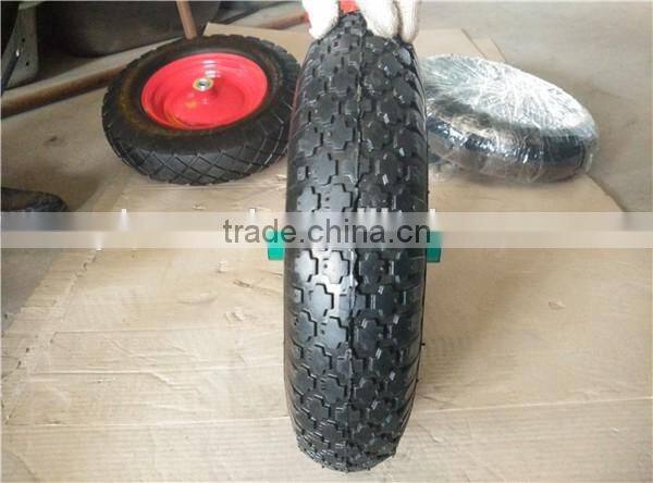 4.00-8 top sales high quality popular rubber coated wheel