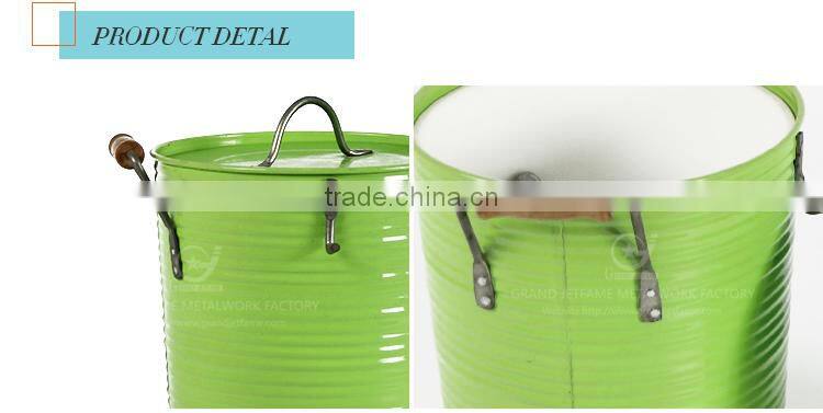 garden iron powder coating beer cooler bucket metal drink bucket