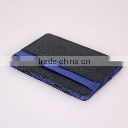 PU Leather Elastic Trick Fold Wallet Magic Money Clip
