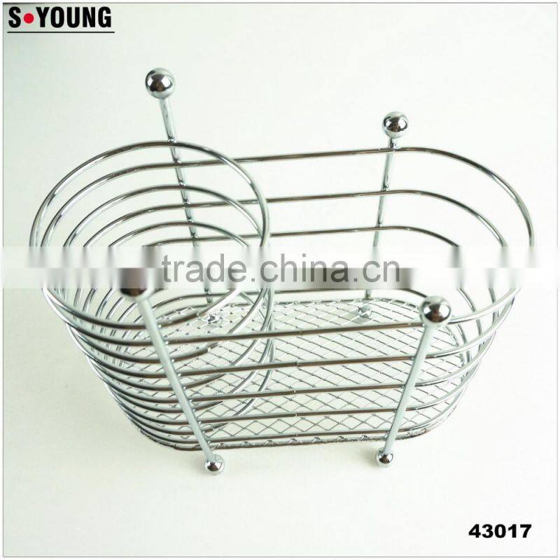 43017 chrome finish Utensil Holder Caddy Rack