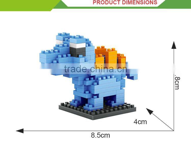 wholesale kids intelligence building blocks small plastic dragon toys
