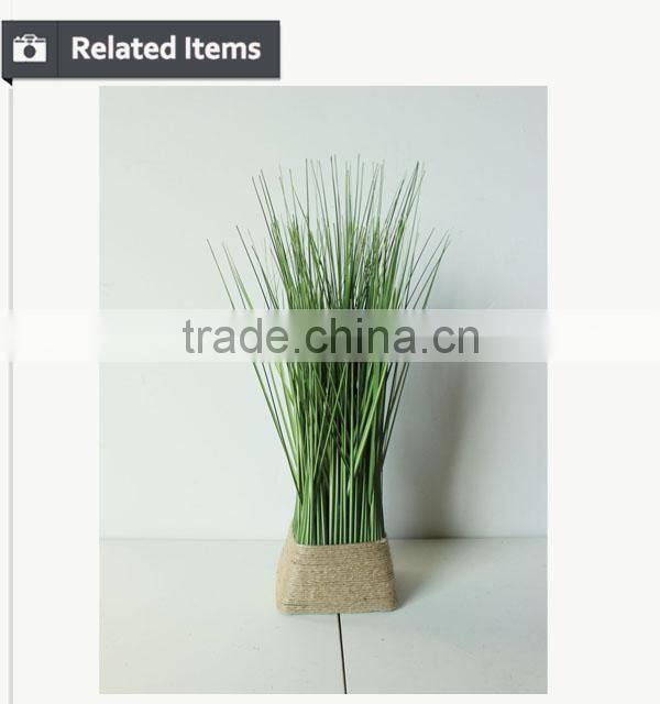 New products in Alibaba decorative indoor grass hemp rope grass faux grass with decirative dots