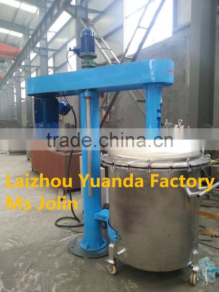 Automatic Lifting Dispersing Vacuum Mixer Tank