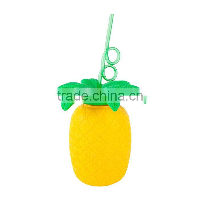 UCHOME Fancy Fruit Shape PP Drinking Water Bottle With Straw