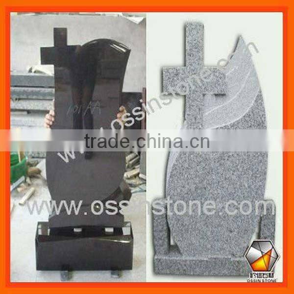 Black Granite Tombstone