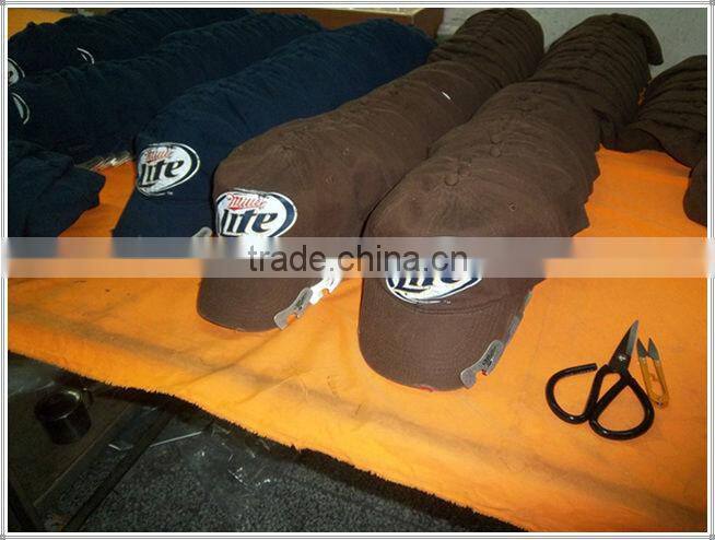 racing caps and hats embroidered with bottle opener