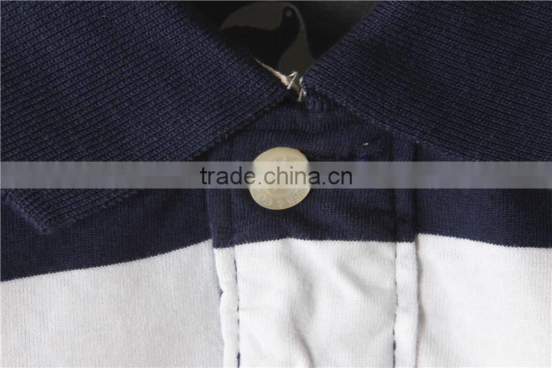 T Shirt Cotton Yarn Dyed Shirt , Polo Shirts Customized Logo ,Short Sleeve Yarn Dye Polo Shirt