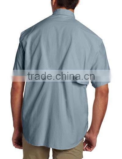 Custom made Short Sleeve Fishing Shirt with high quality made in china