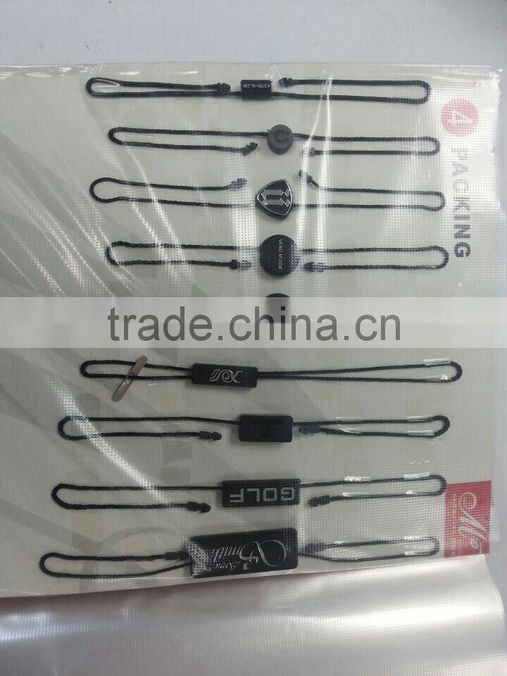 2015 Customized high quality garment plastic swing tag , Hanging Tablets